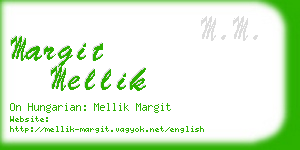 margit mellik business card